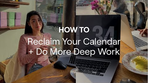 How to Reclaim Your Calendar for Deeper Focus and More Focus (ft. Bubbles and other tools for free!