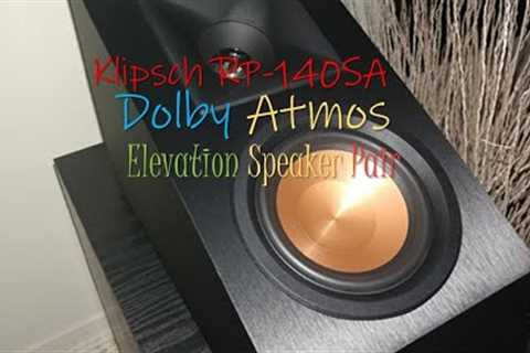 >Klipsch RP140SA Dolby Atmos Elevation Pair Speaker Pair