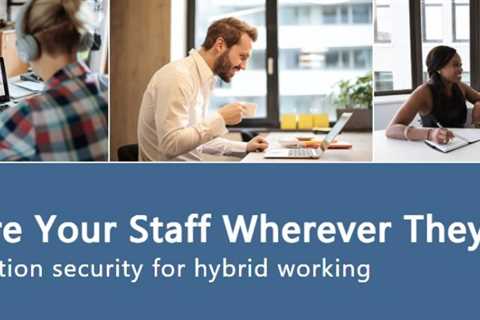 What cyber security issues are associated with hybrid working?