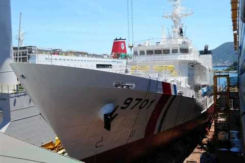Launch of the Philippine Coast Guard's first multi-role response vessel measuring 97 meters is..