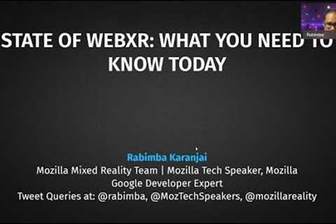 What is the State of WebXR?