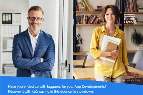 Are you one of the laggards in your App Developments? Get 50% off in this economic slowdown to..
