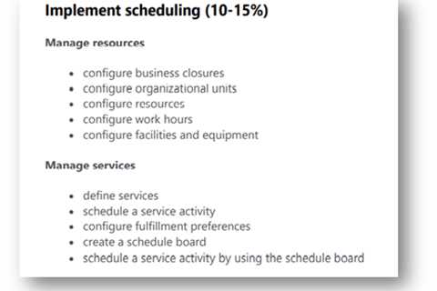 MB-230 - Microsoft Dynamics 365 Customer Support - Scheduling and Schedule Board