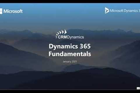 Microsoft Dynamics CRM 2021 Back To Basics - The Foundations of CRM (19.50)