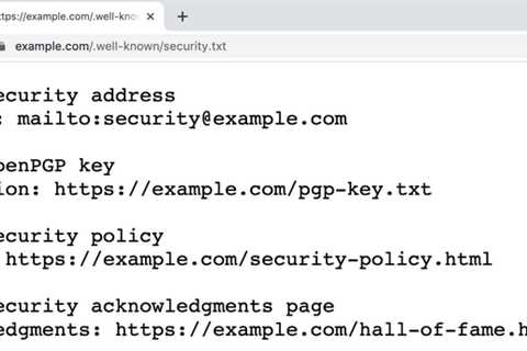Is Your Organization a Security.txt file?