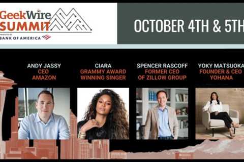 Next week, the GeekWire Summit will return: Agenda published featuring Andy Jassy and Ciara