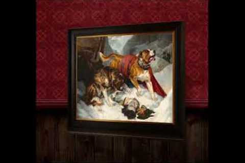 Old Masters Art NFT Sir Edwin Landseer - Alpine Mastiffs Reanimating Distressed Traveler (1820).