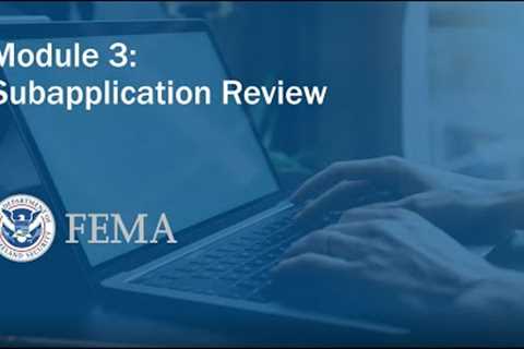 Module 3: Subapplication creation in FEMA GO