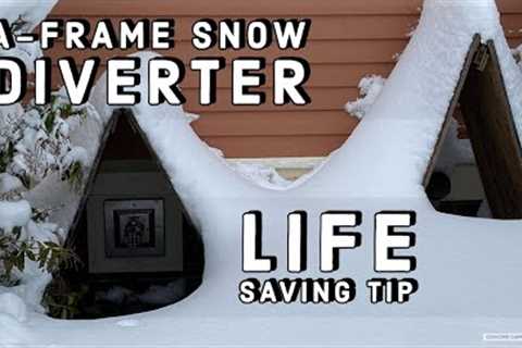 Make an A-frame Diverter to Prevent Snow from Blocking Furnace Vents