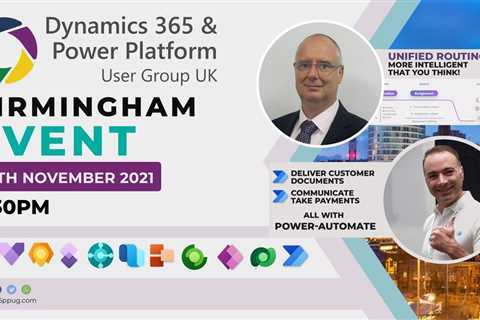 Event 17th November 2021 by Dynamics 365 & Power Platform User Group