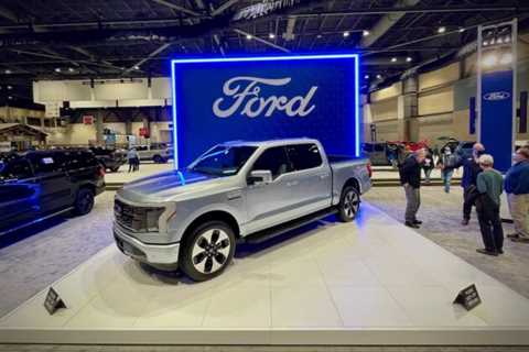 It's electric at Seattle's auto fair: Ford F-150 Lightning and BMW iX, Bill Gates' Porsche.