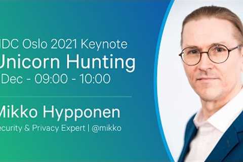 NDC Oslo 2021 Keynote: Unicorn Hunting - Mikko Hypponen