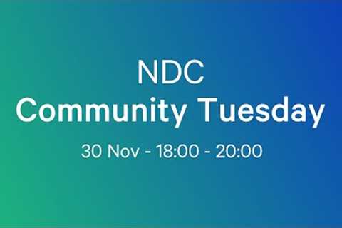 NDC Community Tuesday.