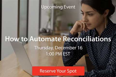 Learn how to automate reconciliations