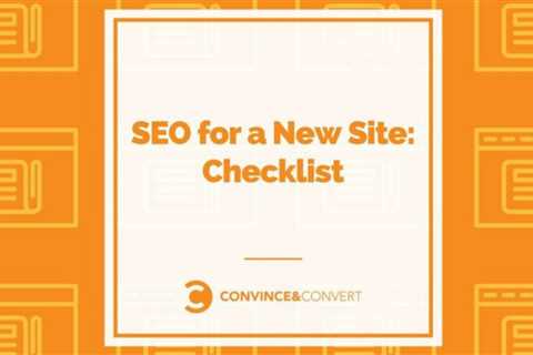 SEO for a new site: Checklist
