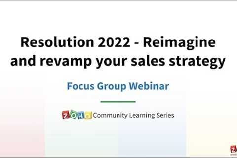 Zoho CRM: Revamping Your Sales Strategy for the New Year