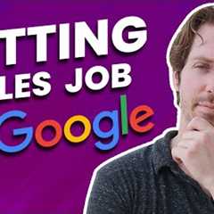 How do you get a job as a salesperson in a company like Google?