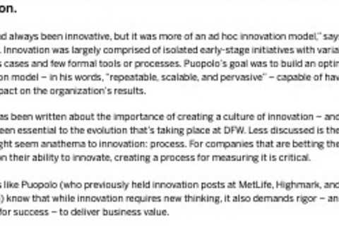 Innovation: Where do you begin?