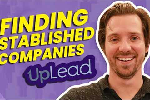 How can you generate leads for established companies with Uplead