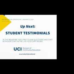 Virtual Information Session UCI DCE International Programs (1/27/22)