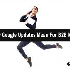 Google Search Updates: How B2B Marketers can Use Them to Elevate Their Efforts